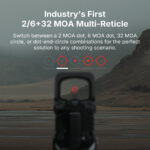 Osight XR Enclosed Red Dot Sight with Ruggedized Miniature Reflex Footprint and 2/6+32 MOA Multi-Reticle - Image 4