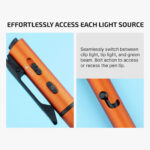 O'Pen 3 Multifunctional Pen Light with 120 Lumens & Green Laser - Image 5