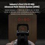 OSIGHT XE AMRS Enclosed Red Dot Sight, 2/6 MOA Dot & 32 MOA Circle Multi-Reticle - Image 4